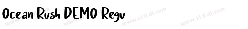 Ocean Rush DEMO Regu字体转换